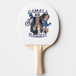 Kamala Harris Bootleg Rap Style Election Ping Pong Paddle