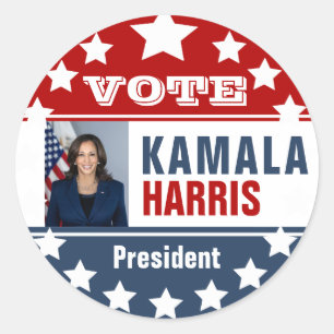 Kamala Harris  Campaign Classic Round Sticker