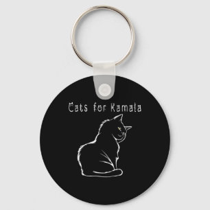 Kamala Harris Cat Funny Keychain