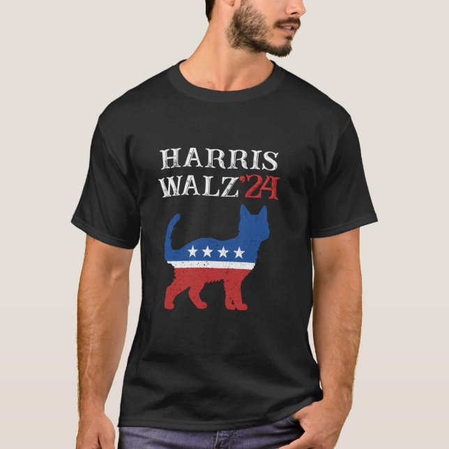 Kamala Harris Cat Ladies For Kamala Cats Lovers De T-Shirt (Front)