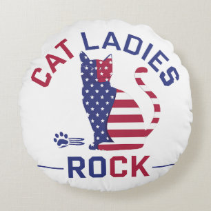 KAMALA HARRIS CAT LADIES ROCK! Pillow