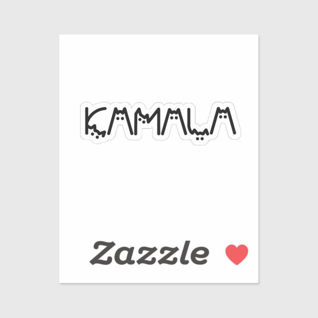 Kamala Harris cat lady sticker (Sheet)