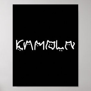 Kamala Harris Cat Lettering Funny Cat Ladies For K Poster