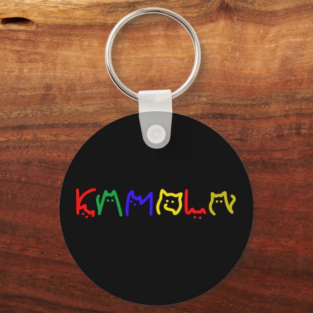 Kamala Harris - Cat Lettering Keychain (Front)