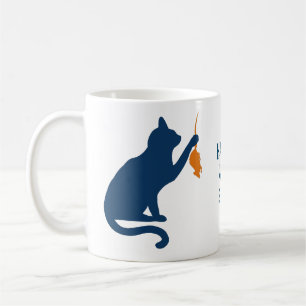 Kamala Harris Cat w Orange Rat  Coffee Mug