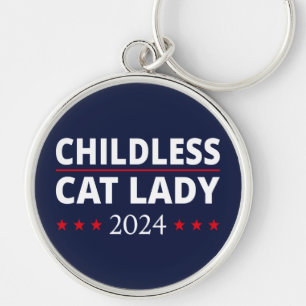 Kamala Harris - Childless Cat Lady 2024 III Keychain