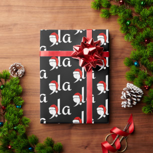 Kamala Harris Christmas 2024 Comma la Black Wrapping Paper