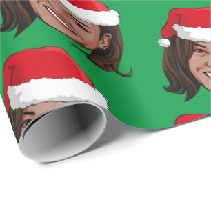 Kamala Harris Christmas Wrapping Paper