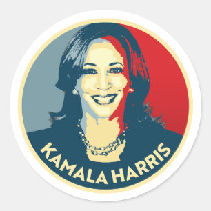 Kamala Harris Classic Round Sticker