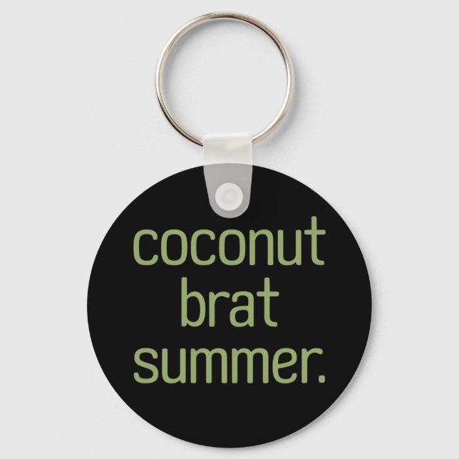 Kamala Harris Coconut Brat Summer 2024  Keychain (Front)