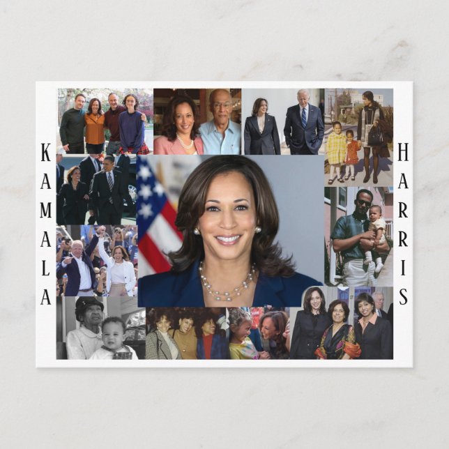 Kamala Harris Collage Postcard (Front)