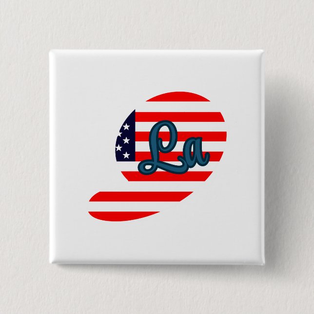 Kamala Harris Comma La 2 Inch Square Button (Front)