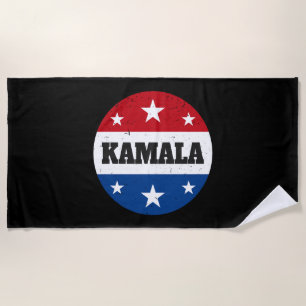 Kamala Harris Election 2024 V Beach Towel