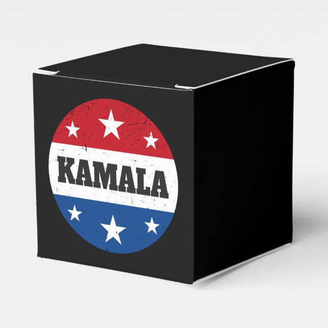 Kamala Harris Election 2024 V Favor Box (Front Side)