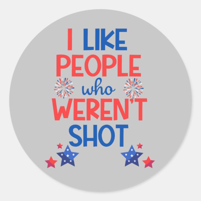 Kamala Harris Election Funny Anti-Trump Red & Blue Classic Round Sticker (Front)