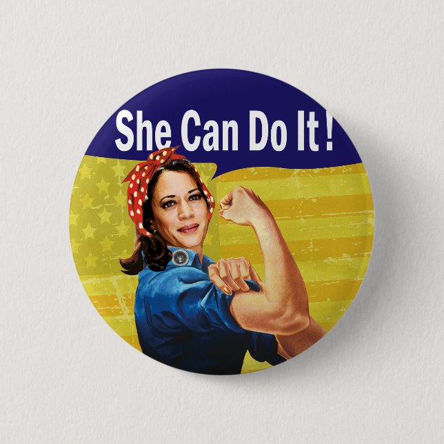 Kamala Harris Elle Peut Le Faire ! Badge (Devant)