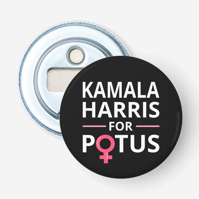 Kamala Harris For POTUS I Bottle Opener (Front)