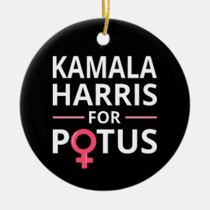 Kamala Harris For POTUS I Ceramic Ornament