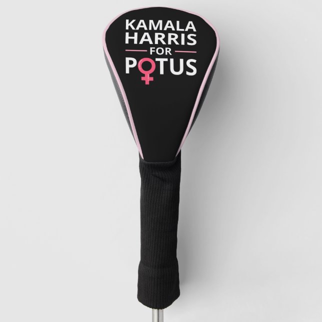 Kamala Harris For POTUS I Golf Head Cover (Front)