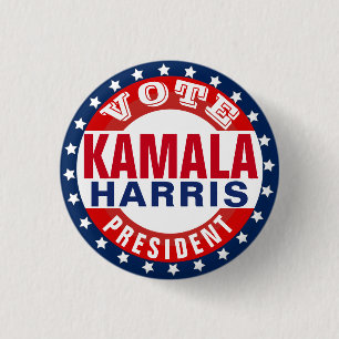 Kamala Harris for President 1 Inch Round Button