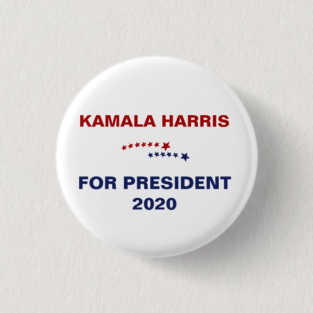 Kamala Harris for president 2020 1 Inch Round Button (Front)