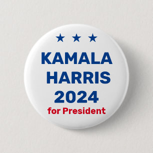 Kamala Harris For President 2024 2 Inch Round Button