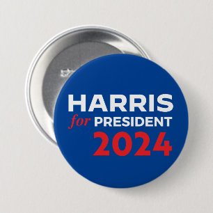 Kamala Harris for President 2024 3 Inch Round Button