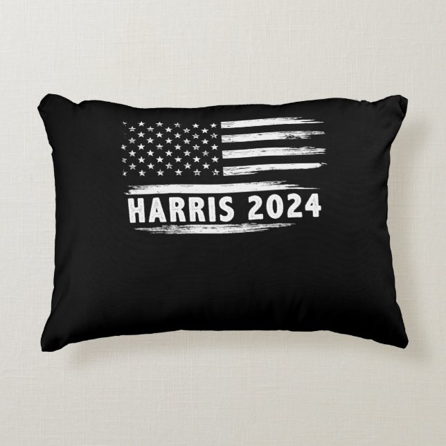 Kamala Harris For President 2024 Accent Pillow (Front)
