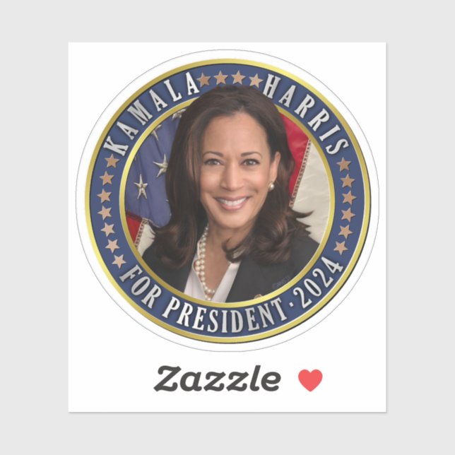 Kamala Harris for President 2024 Democrat Photo (Sheet)