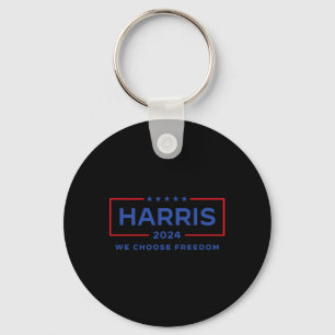 Kamala Harris For President 2024 Election Freedom Keychain