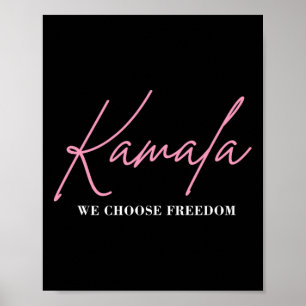Kamala Harris For President 2024 Election Freedom  Poster