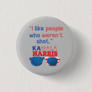Kamala Harris for President 2024 funny anti-trump 1 Inch Round Button