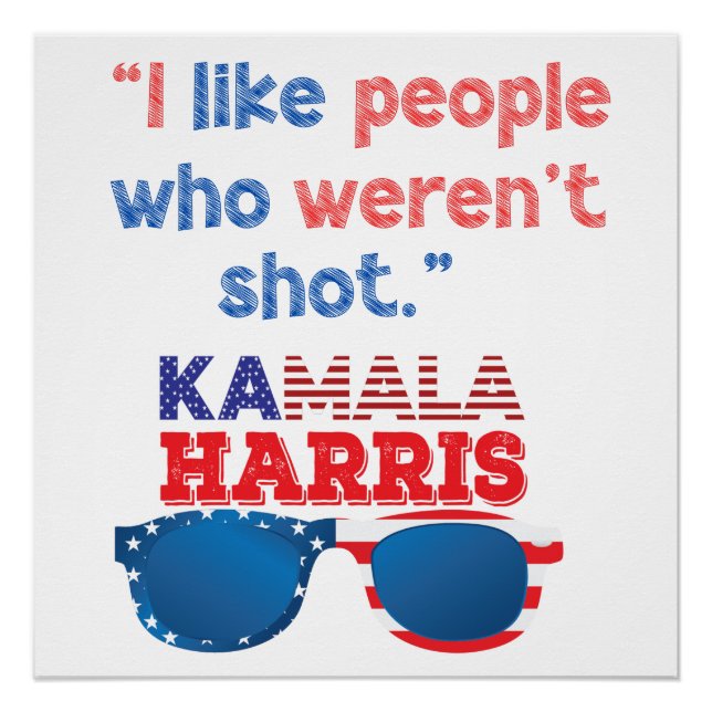 Kamala Harris for President 2024 funny anti-trump Poster (Front)