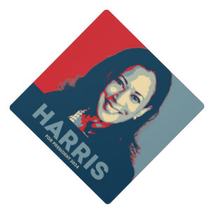 Kamala Harris For President 2024 Graduation Cap Topper