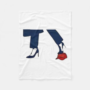 Kamala Harris For President 2024 High Heel Crushed Fleece Blanket