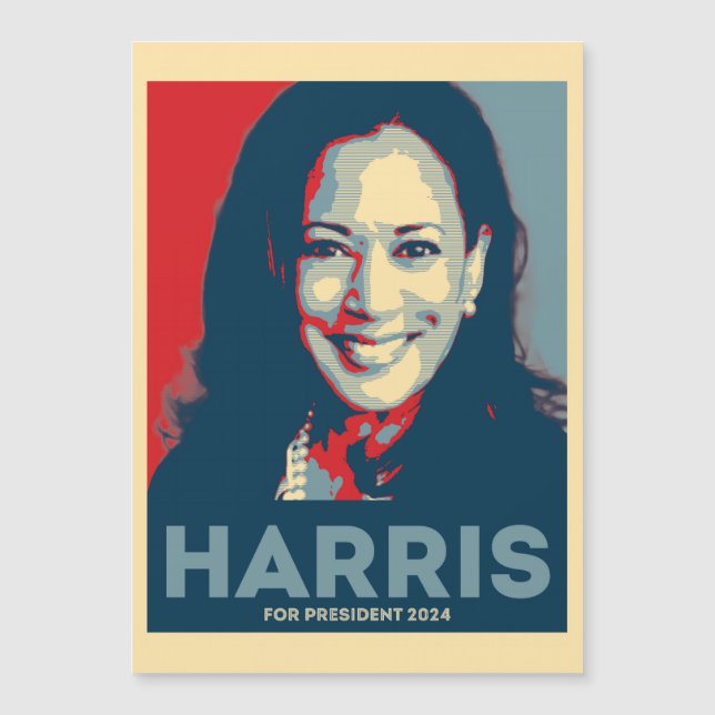 Kamala Harris For President 2024 - Hope Magnetic Invitation (Front)