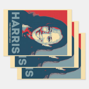 Kamala Harris For President 2024 - Hope Wrapping Paper Sheet