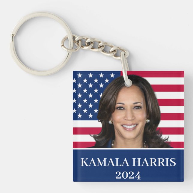 Kamala Harris For President 2024 Keychain (Front)