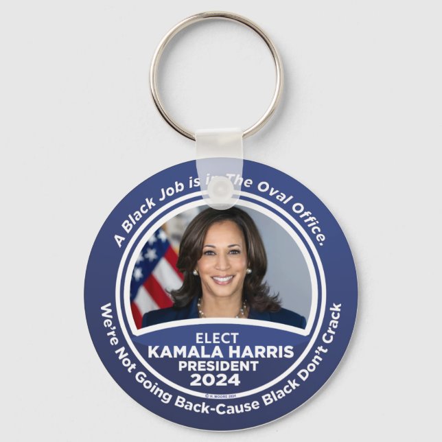 Kamala Harris for President 2024 Keychain (Front)