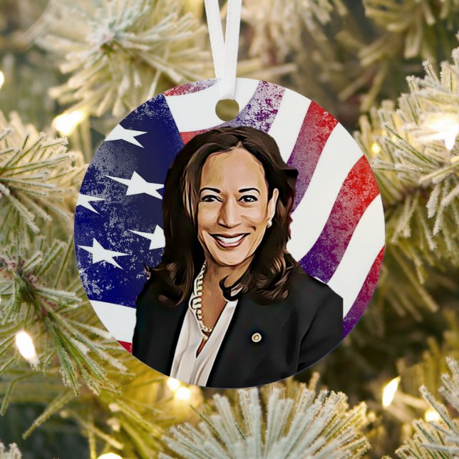 Kamala Harris for President 2024 Metal Ornament (Insitu)