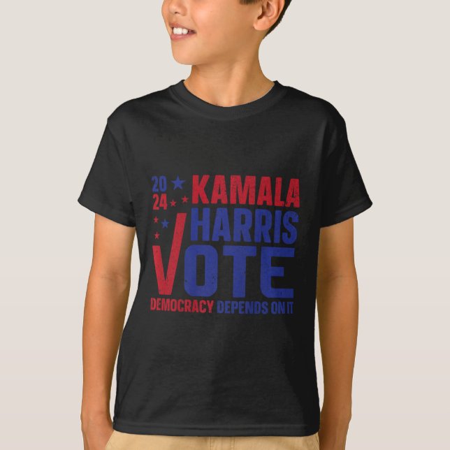 Kamala Harris For President A New Vision For Ameri T-Shirt (Front)