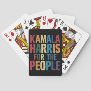 Kamala Harris For President LGBT Gay Pride Rainbow Playing Cards