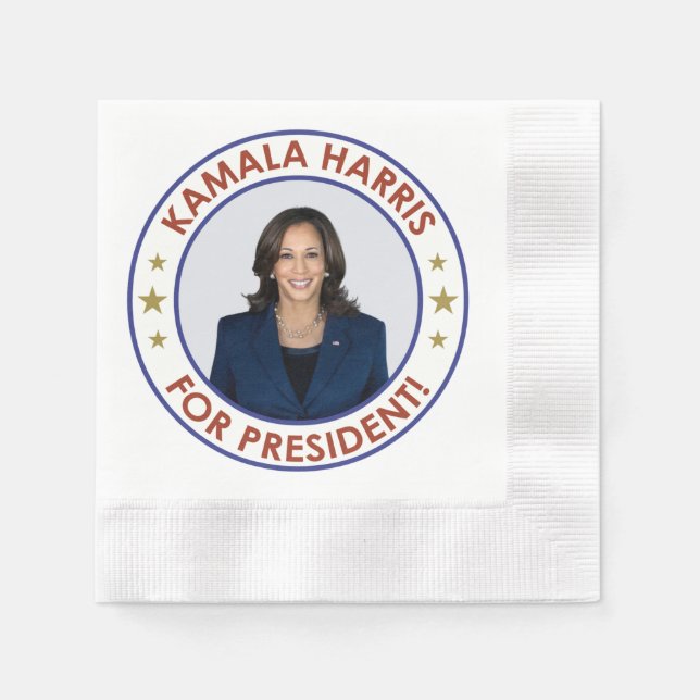 KAMALA HARRIS FOR PRESIDENT! NAPKIN (Front)