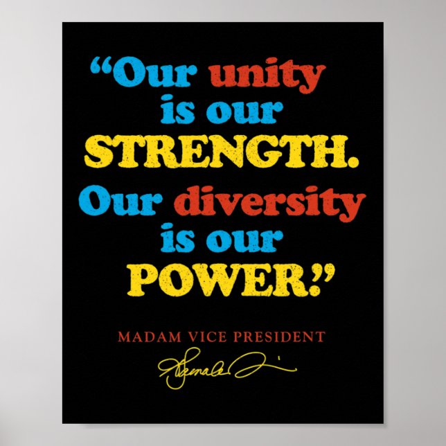 Kamala Harris For President  Poster (Front)