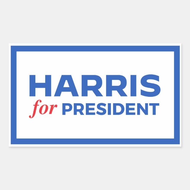 Kamala Harris for President Sticker (Front)
