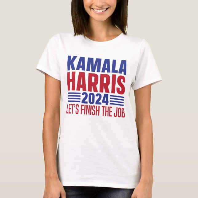 Kamala Harris for President Vote 2024 Tim Walz T-Shirt (Front)