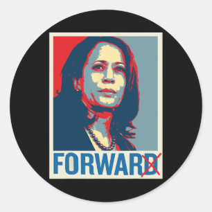 Kamala Harris For War Not Forward Pro-trump 2024 E Classic Round Sticker
