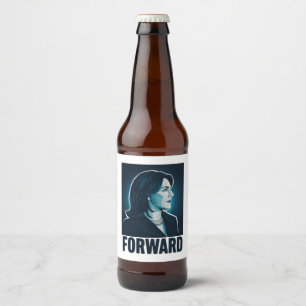 Kamala Harris Forward 2024 Presidential Election Beer Bottle Label