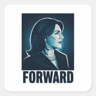 Kamala Harris Forward 2024 Presidential Election  Square Sticker