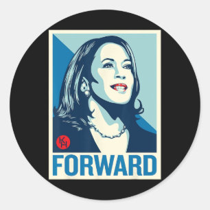Kamala Harris Forward  Classic Round Sticker